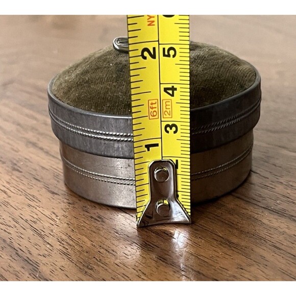 VTG Occupied Japan Metal PIN CUSHION Sewing Set & Mirror + 2 More Item Lot - Picture 11 of 13